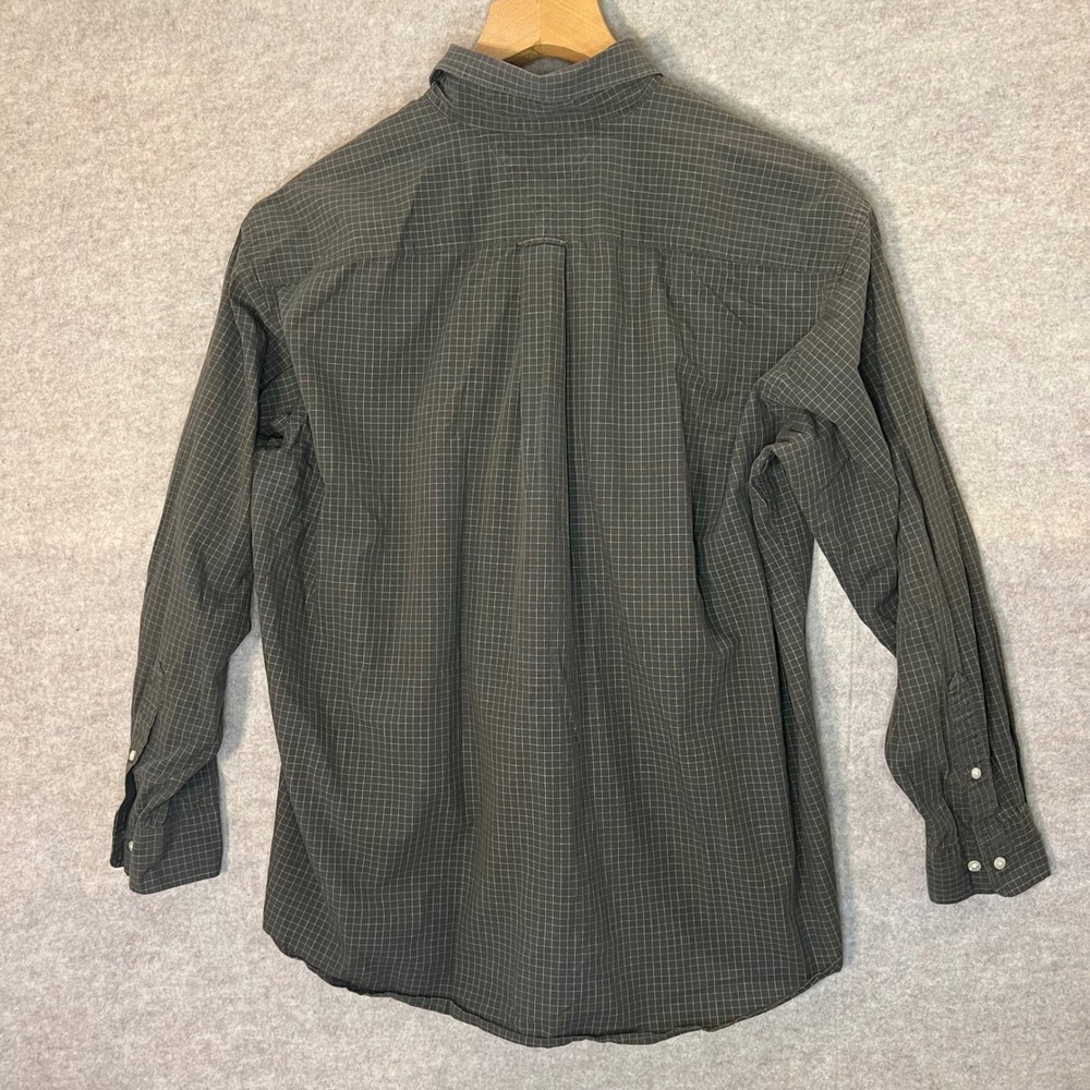 Weekend Classics Tommy Hilfiger Mens Olive Plaid Button Down Long Sleeve Shirt - Picture 6 of 6